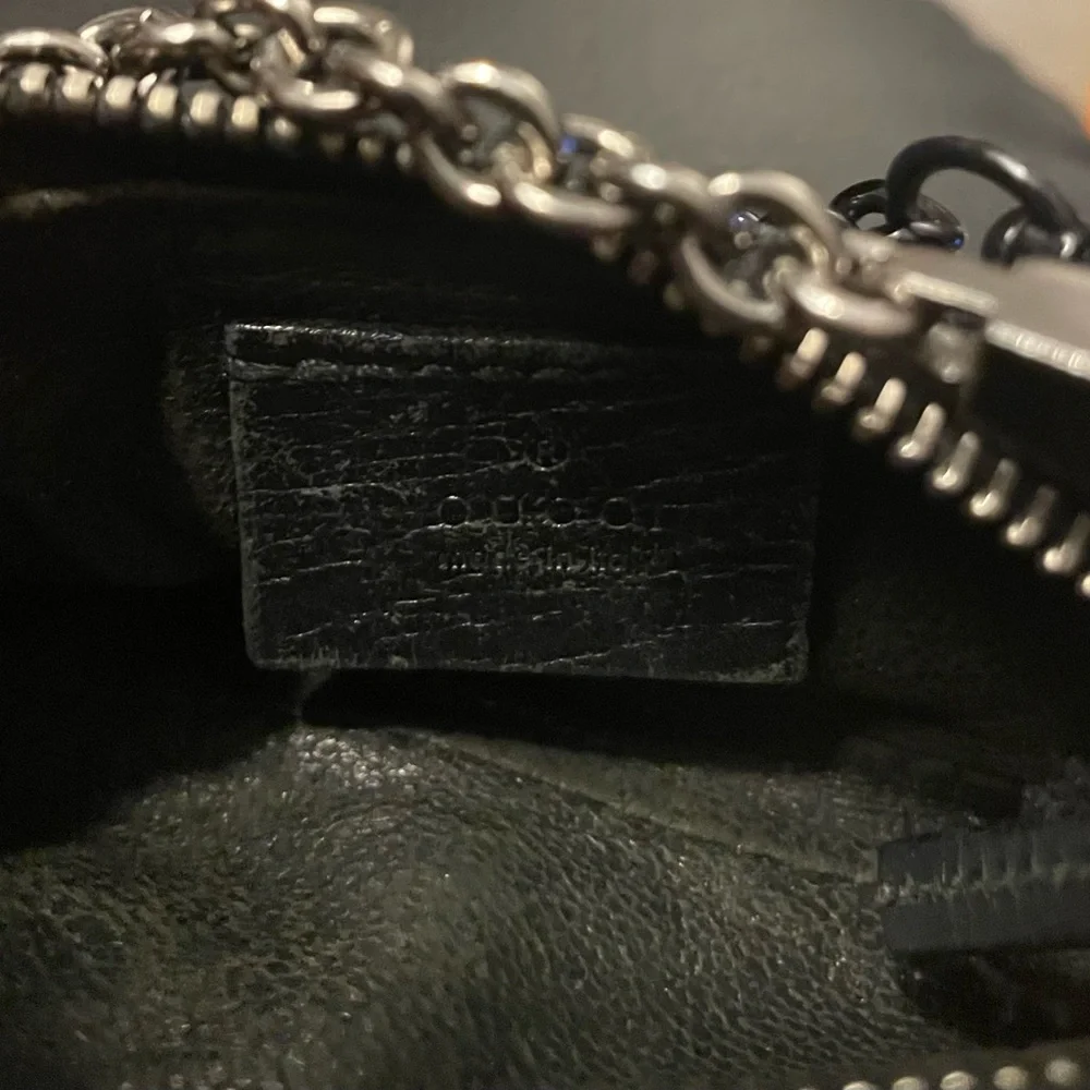 Gucci Black Mini Bag with Chain Strap - Picture 8 of 9